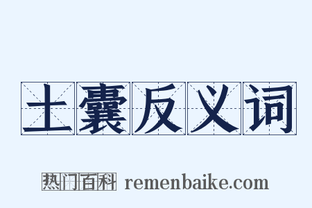 土囊反义词是什么意思的图片